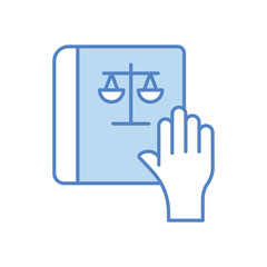 Oath vector icon