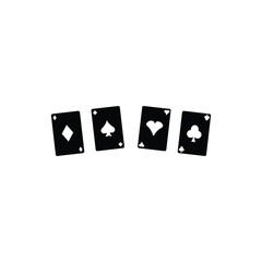 Classic Playing Card Icon for Game Design