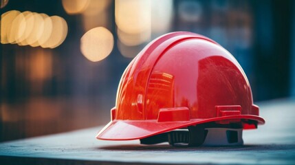 Construction Gear for Workers in Harsh Night Light