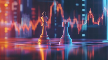 Chess Piece Dynamics Over Market Trends