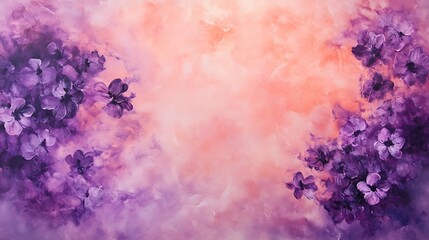 Fototapeta premium soft fluid shapes blending pastel tones of lavender and peach with subtle highlights 