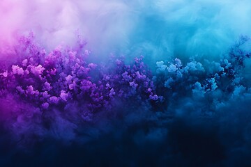 soft fluid abstract motion in lavender and teal with glowing edges 