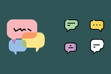 chat bubble icons