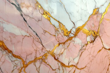 Luxurious organic marble design featuring pink and gold tones with soft metallic accents