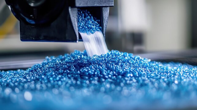 Melting Plastic Pellets for Bottle Production