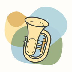  tuba vector illustration