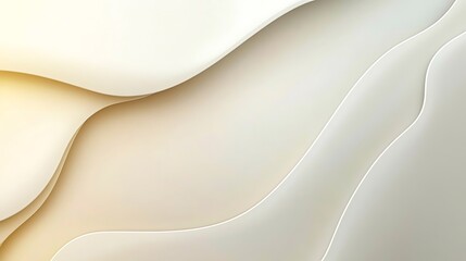 Obraz premium Abstract Beige and White Wave Pattern Design