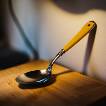 Spoon on table