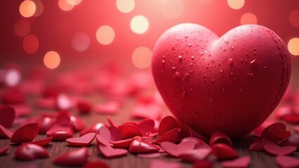 valentine background with hearts