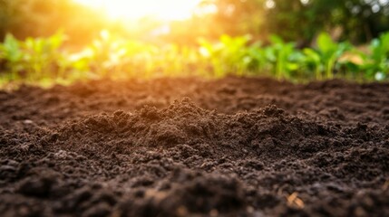 Early Morning Light Over Pastoral Soil Preparation