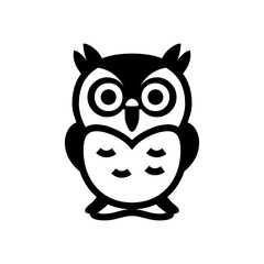 Owl kid icon. Simple illustration of owl kid vector icon for web design isolated on white background