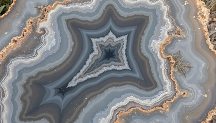 Translucent polished agate slab with rich layers, natural beauty