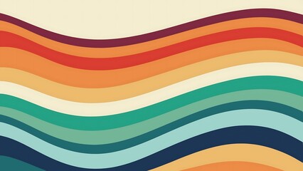 Serene Abstract Horizontal Background with Flowing Pastel Waves for Modern and Calming Designs