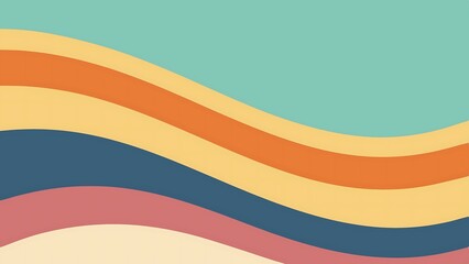 Serene Abstract Horizontal Background with Flowing Pastel Waves for Modern and Calming Designs