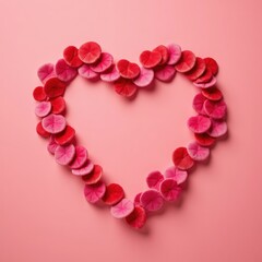 Obraz premium heart of rose petals