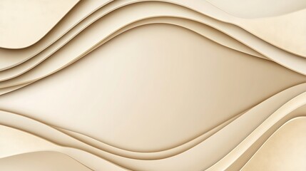 Obraz premium Abstract Beige Waves Curving Design Background