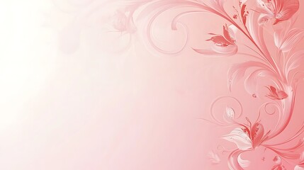 Obraz premium Delicate Pink Floral Design Background Illustration