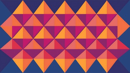 Tessellated Triangle Grid with Color Gradients for Dynamic Geometric Patterns and Modern Design