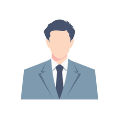 Businessman portrait vector illustration 