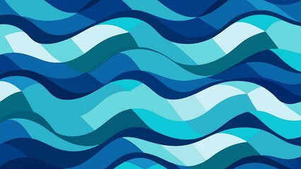 Abstract Polygonal Waves with Gradient Transitions for Dynamic and Fluid Geometric Design