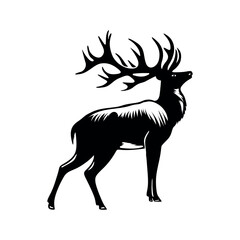 Deer Silhouette vector illustration. Deer Vector.