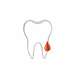 Obraz premium Blood Marked Tooth