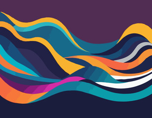 Abstract colorful vector background, color flow liquid wave for design brochure, website, flyer.