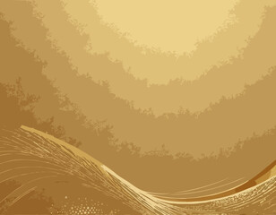 Abstract shiny color gold wave luxury background