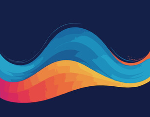 Abstract blue colorful vector background, color flow liquid wave for design brochure, website, flyer.