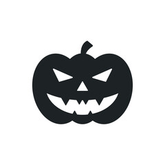 Pumpkin icon for halloween.