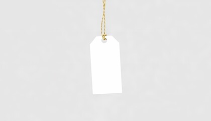 Blank Price Tag with String