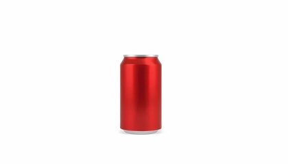 Obraz premium Blank Red Aluminum Can 