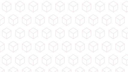 Beige and white seamless pattern  with elements cubes