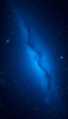 Fototapeta premium Blue Galaxy Wallpaper with Stars in Dark Night Sky