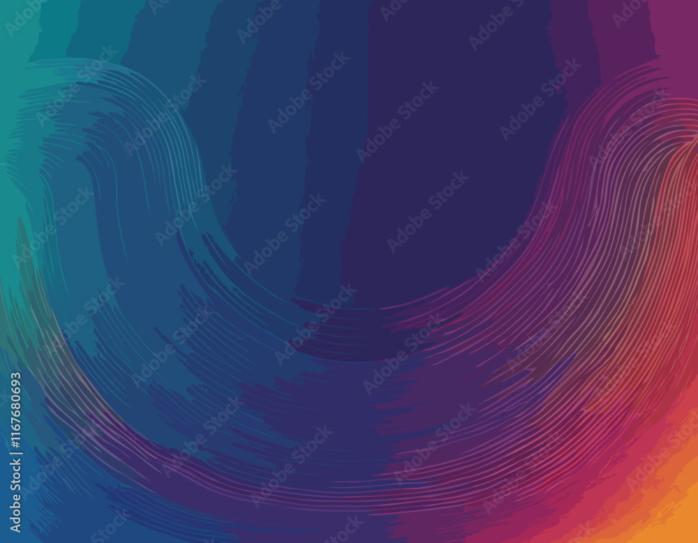 Poster abstract background with color line shapes. geometric pattern with squiggle gradient elements
