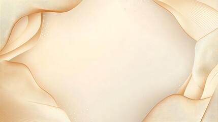Abstract Beige Waves Create a Soft Elegant Frame