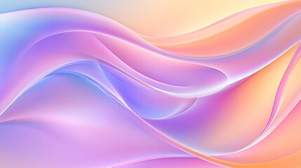 Fototapeta premium Abstract Pastel Waves Flowing Softly