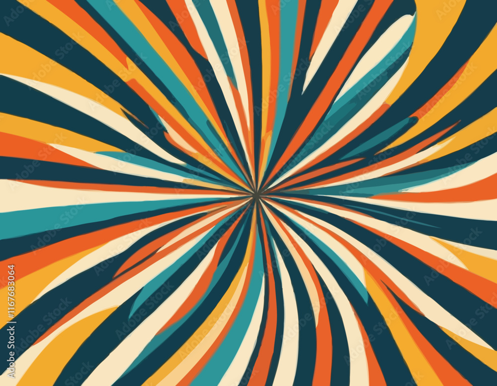 Poster abstract background with distorted lines. vector seamless pattern with wavy stripes. decorative blac