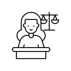 Defendant vector icon