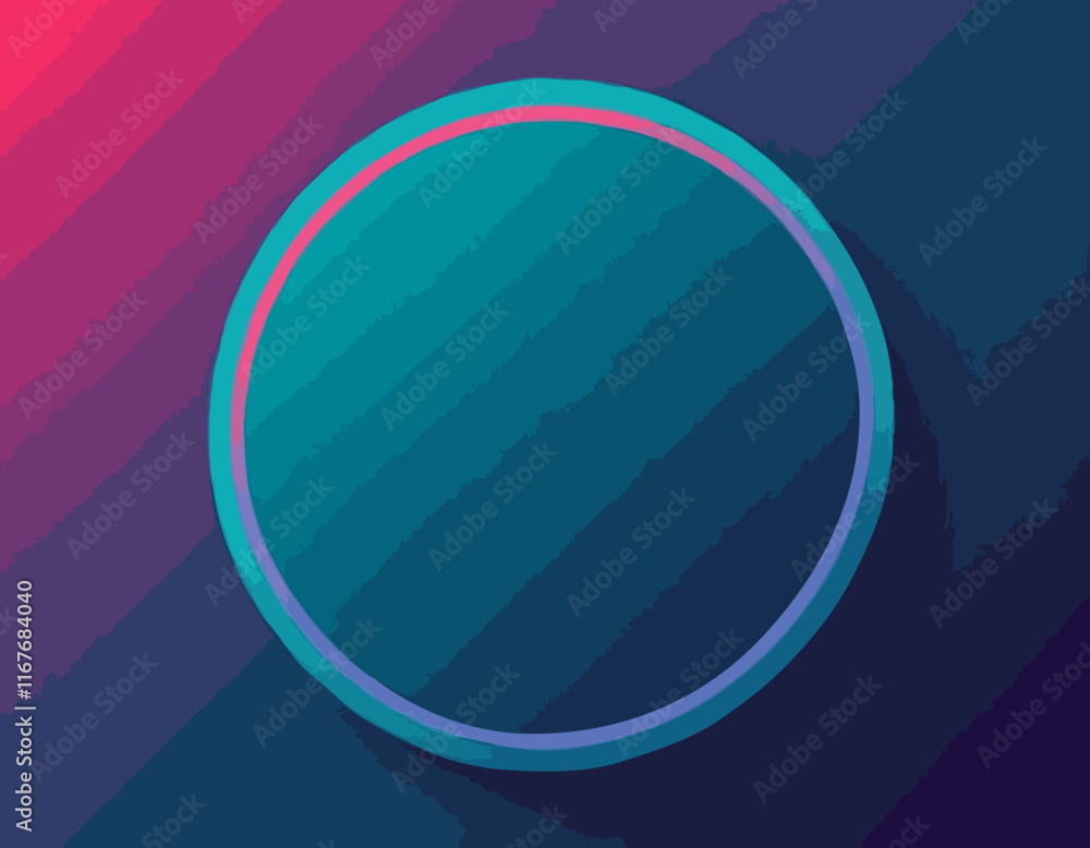 Poster background with circle gradient lines. abstract geometric vector pattern.
