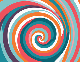 Naklejka premium Abstract Background with Gradient Color Wave Pattern. 3D Wavy Rainbow Lines. Vector Geometric Design Elements