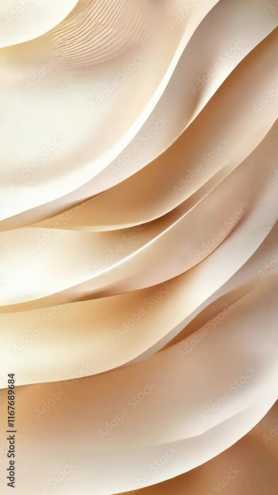 Poster beige waves flowing gracefully, creating smooth lines and elegant curves that form a captivating abs