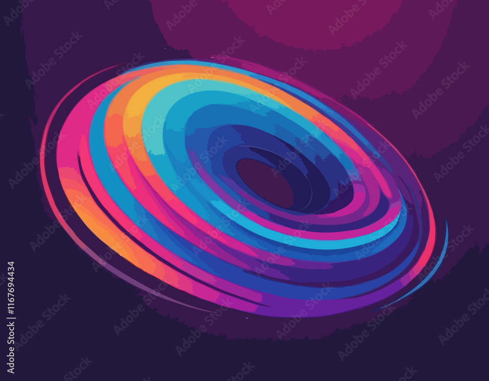 Poster abstract gradient lines. vector 3d fluid graphic shapes. dynamic liquid curve colorful stripes. mode