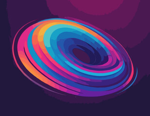 Abstract Gradient Lines. Vector 3d Fluid Graphic Shapes. Dynamic Liquid Curve Colorful Stripes. Modern Design of Minimal Color Swirl and Blend Elements