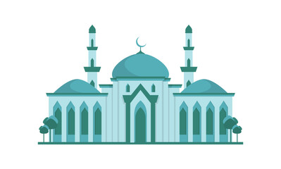 Mosque islamic illustration design vector