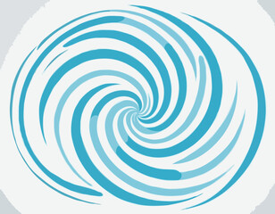 Air Flow Swirl Light Effect. Spiral Wind Circle Stream Illustration. Circular Air Vortex Waves From Conditioner