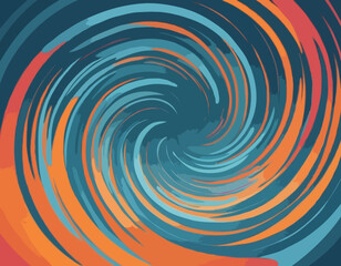 Air Flow Swirl Light Effect. Spiral Wind Circle Stream Illustration. Circular Air Vortex Waves From Conditioner