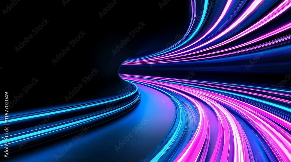 Aufkleber an abstract background rendered in 3d, showcasing a multicolor spectrum with vibrant orange and blue