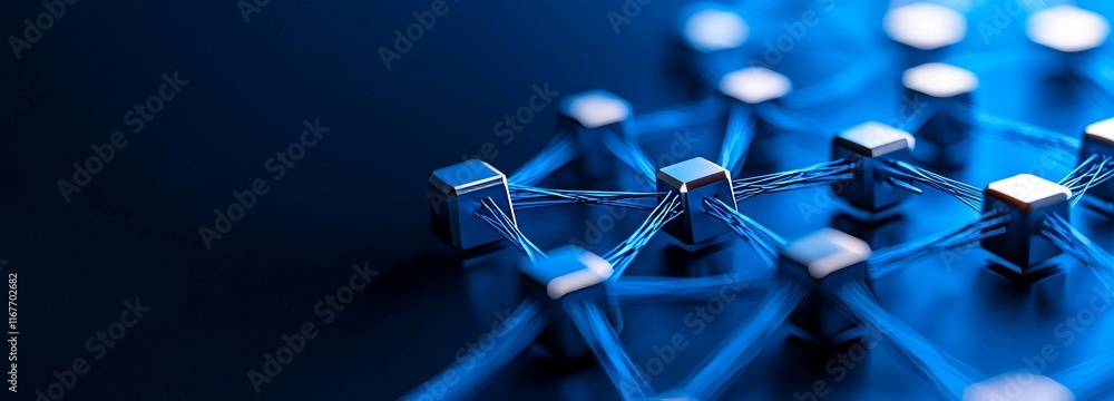 Poster an abstract digital backdrop featuring points and lines, forming a plexus. representing big data, ne