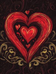 Vintage valentines day vector banners for love greeting card - love typographic emblems design. Valentine love and romantic holiday. Vector illustration